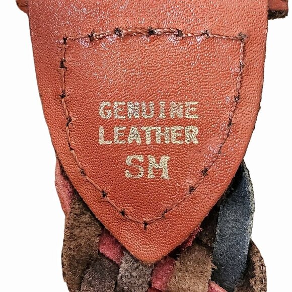 Braided Leather Belt | Boho Cottagecore Hippie Southwest | Women’s Small - Picture 6 of 14